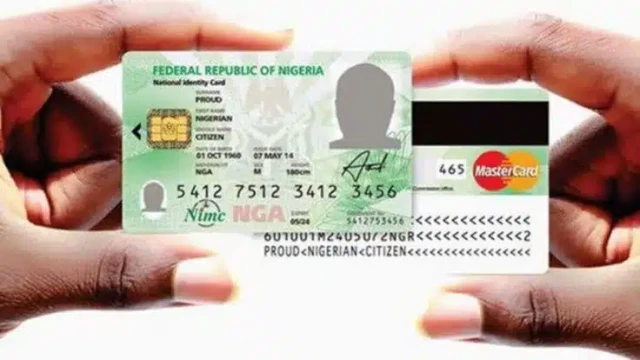 Nigeria's National Identity Card with Payment Panel